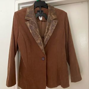 Brown blazer jacket
